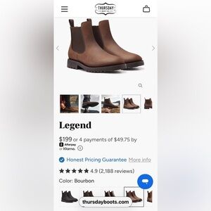 Thursday Boot Company Legend Chukka Boot — Bourbon Brown